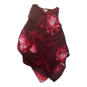 NWT New York & Company Top Floral Sleeveless XS